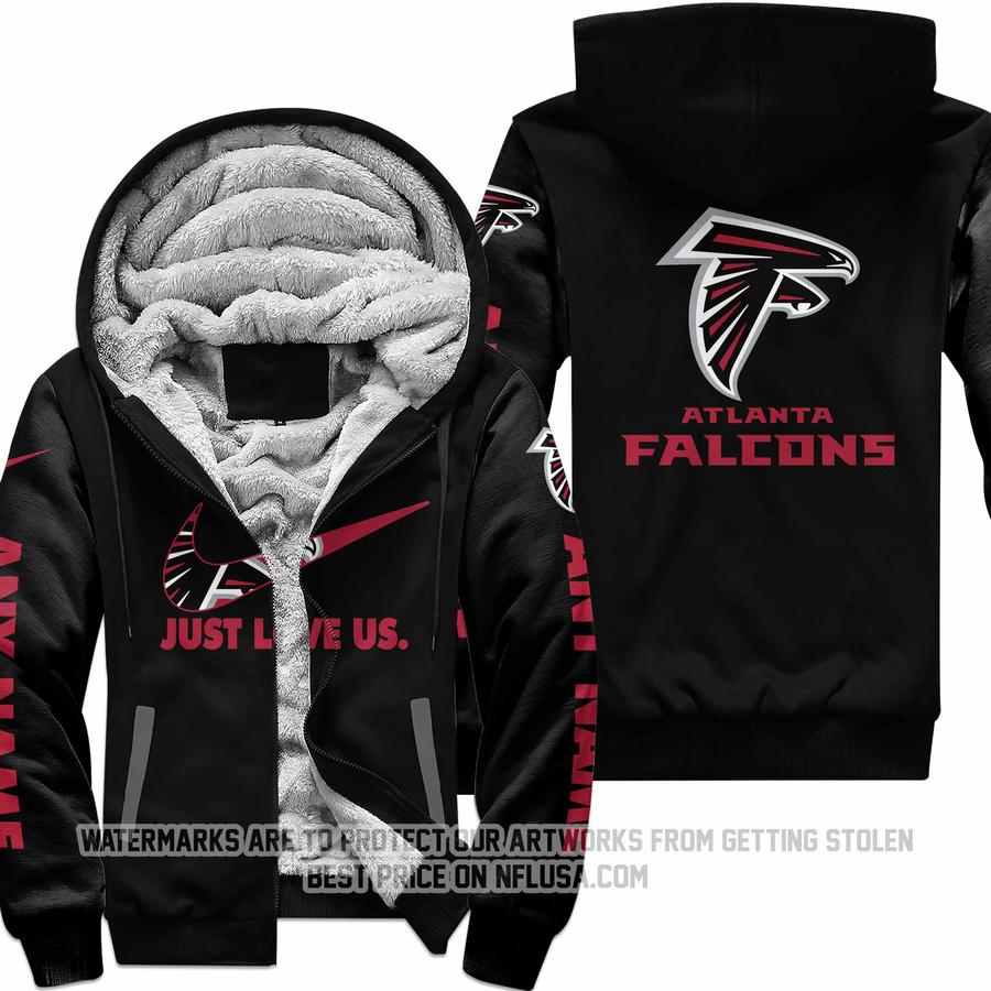 Just Love Us - Atlanta Falcons - Fleece Zip Hoodie