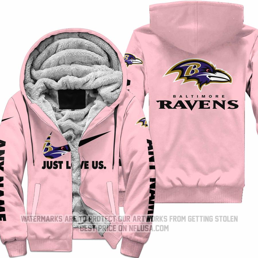 Just Love Us - Baltimore Ravens - Fleece Zip Hoodie