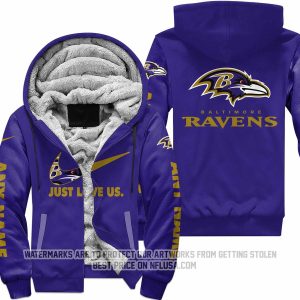 Just Love Us - Baltimore Ravens - Fleece Zip Hoodie