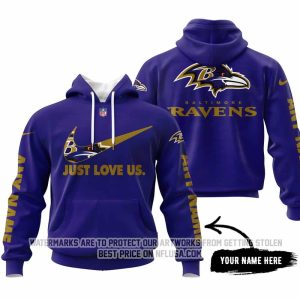 Just Love Us - Baltimore Ravens  - Hoodie