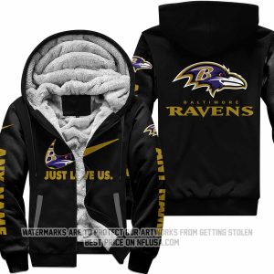 Just Love Us - Baltimore Ravens - Fleece Zip Hoodie
