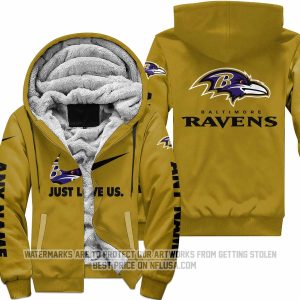 Just Love Us - Baltimore Ravens - Fleece Zip Hoodie