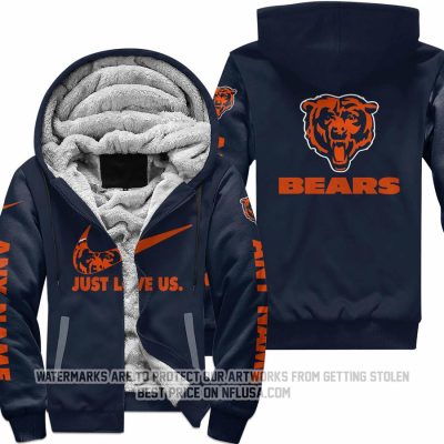 Just Love Us - Chicago Bears - Fleece Zip Hoodie