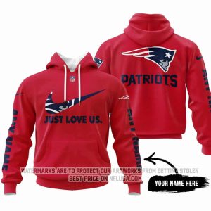Just Love Us - New England Patriots - Hoodie