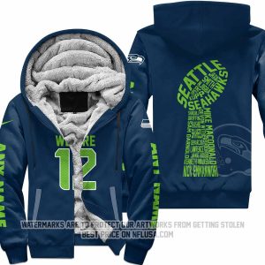 Limited Edition - We Are 12 - Seattle Seahawks - Fleece Zip Hoodie