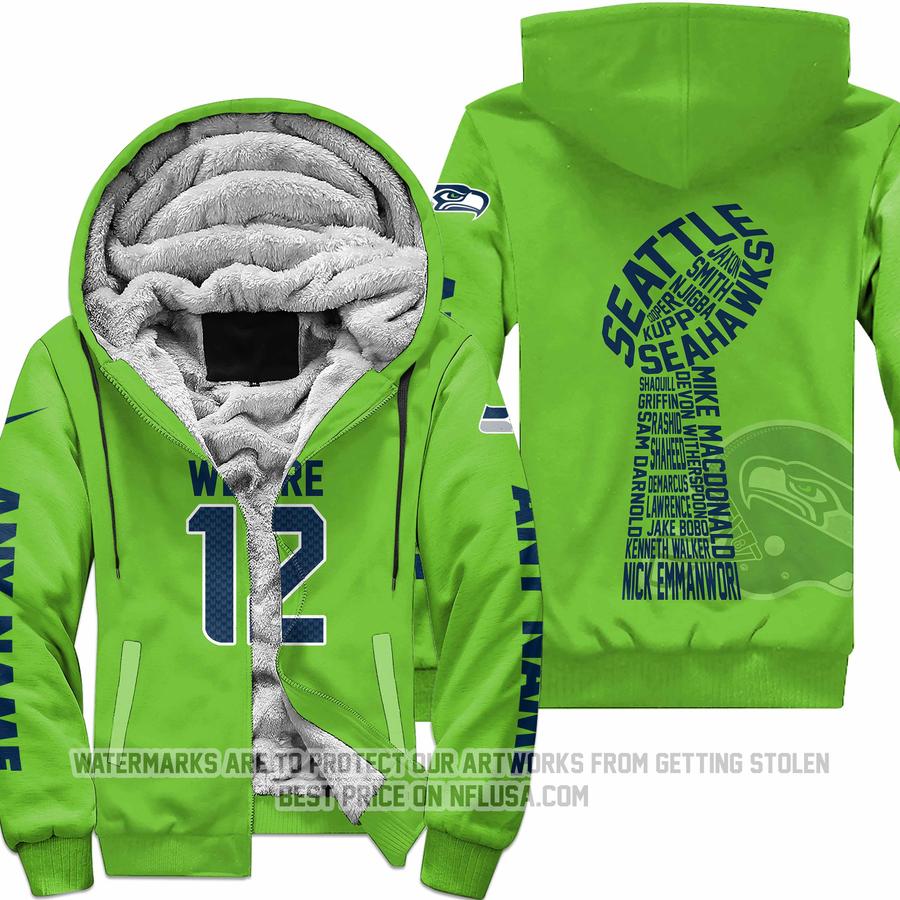 Limited Edition - We Are 12 - Seattle Seahawks - Fleece Zip Hoodie