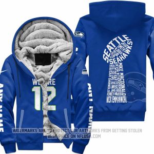 Limited Edition - We Are 12 - Seattle Seahawks - Fleece Zip Hoodie