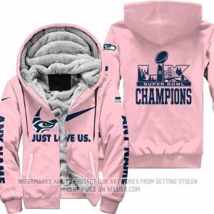 Seattle Seahawks Super Bowl LX Champions Locker Room Trophy - Fleece Zip Hoodie
