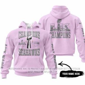 Seattle Seahawks Super Bowl LX Champions Locker Room Trophy - Fondant Pink