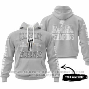 Seattle Seahawks Super Bowl LX Champions Locker Room Trophy - Silver