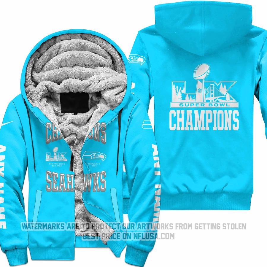 Seattle Seahawks Super Bowl LX Champions Locker Room Trophy - Sky Blue