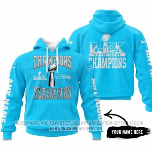 Seattle Seahawks Super Bowl LX Champions Locker Room Trophy - Sky Blue