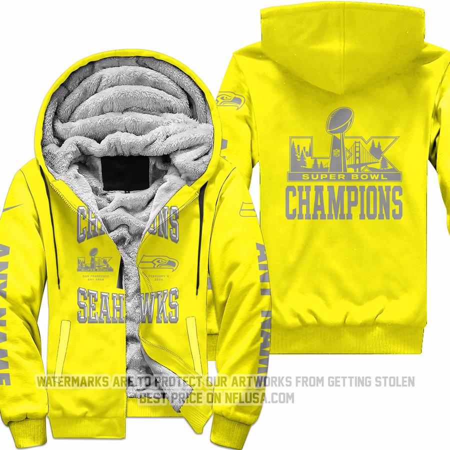 Seattle Seahawks Super Bowl LX Champions Locker Room Trophy - Yellow