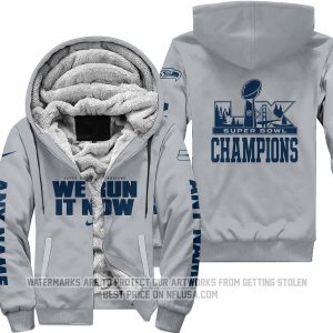 Seattle Seahawks Super Bowl LX Champions - Fleece Zip Hoodie