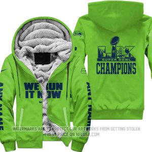 Seattle Seahawks Super Bowl LX Champions - Fleece Zip Hoodie
