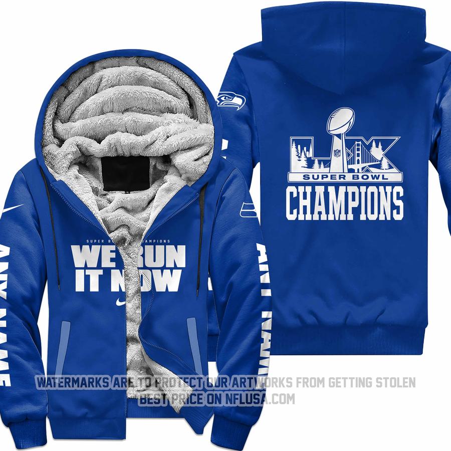 Seattle Seahawks Super Bowl LX Champions - Fleece Zip Hoodie
