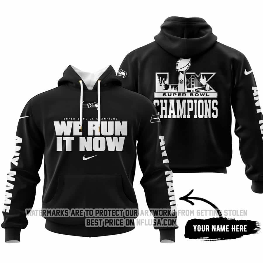 Seattle Seahawks Super Bowl LX Champions - Hoodie
