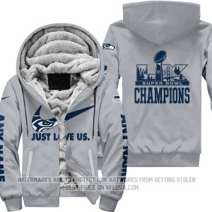 Seattle Seahawks Super Bowl LX Champions Locker Room Trophy - Fleece Zip Hoodie
