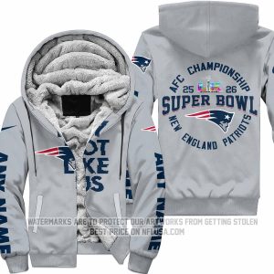 Super Bowl LX - They Not Like Us - New England Patriots - Fleece Zip Hoodie