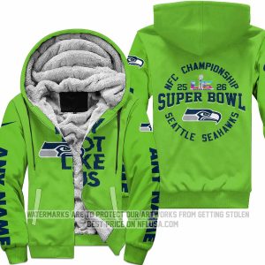 Super Bowl LX - They Not Like Us - Seattle Seahawks  - Fleece Zip Hoodie