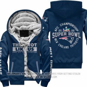 They Not Like Us 2 - New England Patriots - Fleece Zip Hoodie