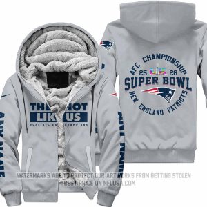 They Not Like Us 2 - New England Patriots - Fleece Zip Hoodie