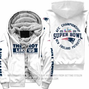 They Not Like Us 2 - New England Patriots  - Fleece Zip Hoodie