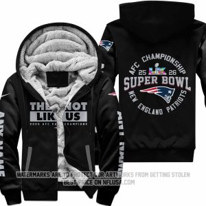 They Not Like Us 2 - New England Patriots  - Fleece Zip Hoodie