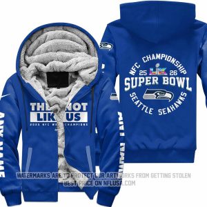 They Not Like Us – Seattle Seahawks – Fleece Zip Hoodie