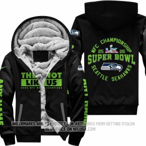 They Not Like Us – Seattle Seahawks – Fleece Zip Hoodie