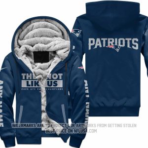 They Not Like Us 3 - New England Patriots - Fleece Zip Hoodie
