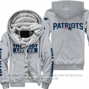 They Not Like Us 3 - New England Patriots - Fleece Zip Hoodie