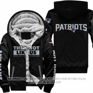 They Not Like Us 3 - New England Patriots - Fleece Zip Hoodie