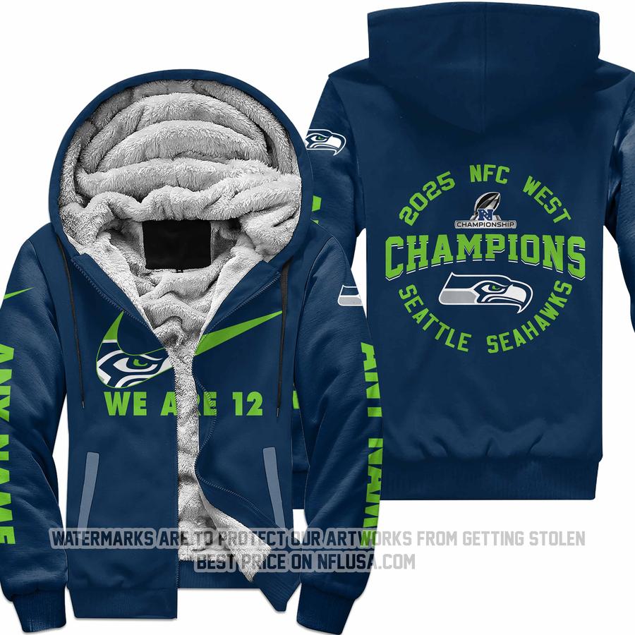 We Are 12 - Seattle Seahawks - Fleece Zip Hoodie