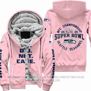We Did Not Care - Seattle Seahawks - Fleece Zip Hoodie