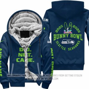 We Did Not Care - Seattle Seahawks - Fleece Zip Hoodie