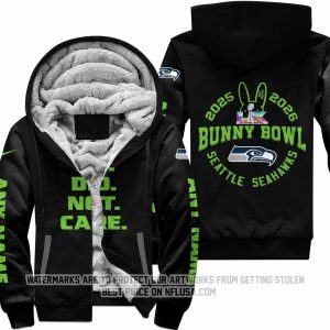 We Did Not Care - Seattle Seahawks - Fleece Zip Hoodie