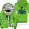 We Did Not Care  - Seattle Seahawks - Fleece Zip Hoodie