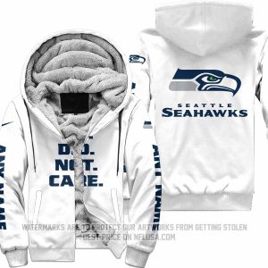 We Did Not Care - Seattle Seahawks - Fleece Zip Hoodie