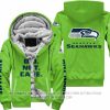 We Did Not Care - Seattle Seahawks - Fleece Zip Hoodie
