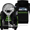 We Did Not Care - Seattle Seahawks - Fleece Zip Hoodie